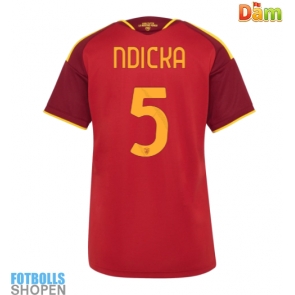 Billiga AS Roma Evan Ndicka #5 Hemmatröja Dam 2026-27 Kortärmad